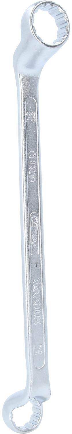 KS TOOLS Doppel-Ringschlüssel, gekröpft, 21x23mm