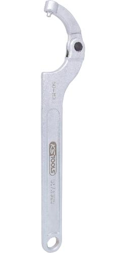 KS TOOLS Gelenk-Hakenschlüssel mit Zapfen, 50-80mm