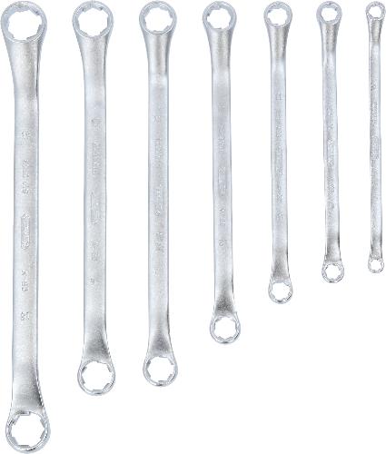 KS TOOLS RESCUEpower Doppel-Ringschlüssel-Satz, gekröpft 7-tlg 6-19mm