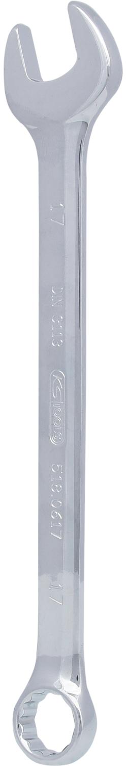 KS TOOLS CHROMEplus Ringmaulschlüssel, abgewinkelt, 17mm