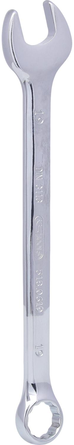 KS TOOLS CHROMEplus Ringmaulschlüssel, abgewinkelt, 19mm