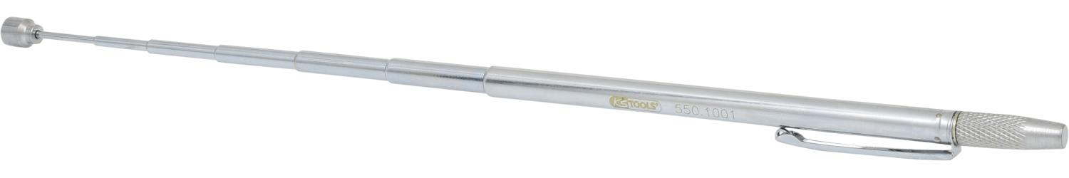 KS TOOLS 2in1 Teleskop-Magnethalter mit Waschdüsen-Reinigungs- und Einstellwerkzeug, 150-675mm