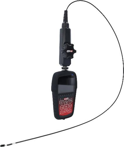 KS TOOLS HD-Videoskop-Satz mit Ø 3,9 mm 180° und 0° HD Frontkamera-Sonde, flexible PVC Hülle, 3-tlg