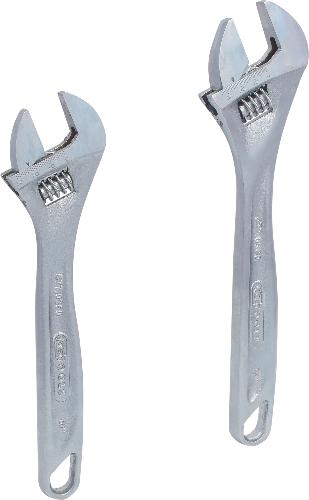 KS TOOLS Rollgabelschlüssel-Satz, verstellbar, 2-tlg