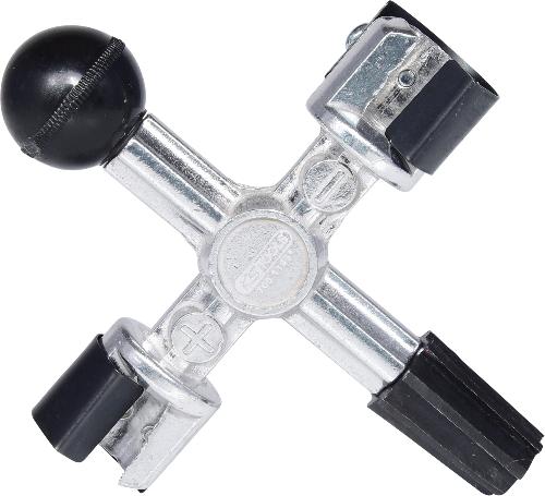 KS TOOLS Batteriepol- und Klemmen-Reinigungsfräser-Kreuz