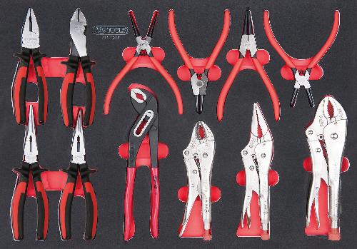 KS TOOLS SCS Zangen-Satz, 12-tlg in 1/1 Systemeinlage