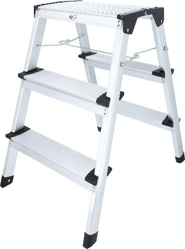 KS TOOLS Aluminium-Stufen-Stehleiter