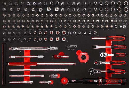 KS TOOLS 1/4" Steckschlüssel-Satz in Schaumstoffeinlage, 169-tlg