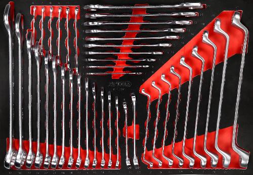 KS TOOLS Schraubenschlüssel-Satz in Schaumstoffeinlage, 41-tlg