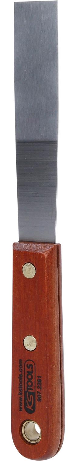 KS TOOLS Edelstahl-Spachtel, 25mm, mit Holzgriff