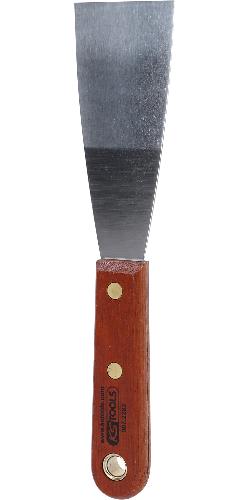 KS TOOLS EDELSTAHL Spachtel, 50mm, mit Holzgriff