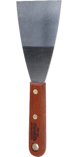 KS TOOLS EDELSTAHL Spachtel, 75mm, mit Holzgriff