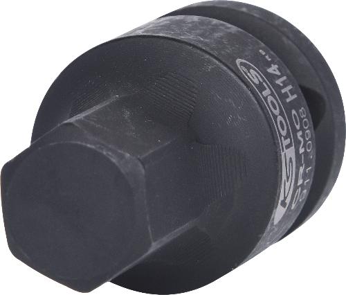 KS TOOLS 1/2" Kraft-Bit-Stecknuss Innensechskant, kurz, 14 mm