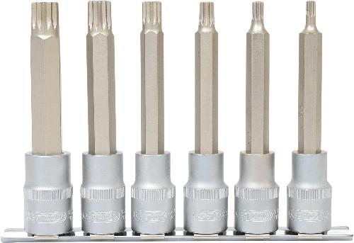 KS TOOLS 1/2" Bit-Stecknuss-Satz XZN, lang, 6-tlg, M5-M14
