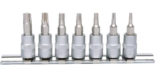 KS TOOLS 1/4" Bit-Stecknuss-Satz Torx, 7-tlg, T10-T40