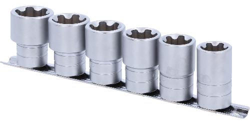 KS TOOLS 1/2" Torx-E-Plus Stecknuss-Satz, 6-tlg, EPL22-EPL32