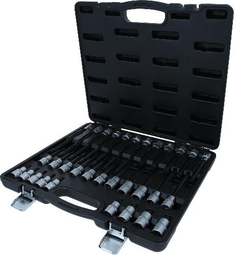 KS TOOLS 1/2" RIBE® Bit-Stecknuss-Satz, 32-tlg, kurz, lang und extra lang