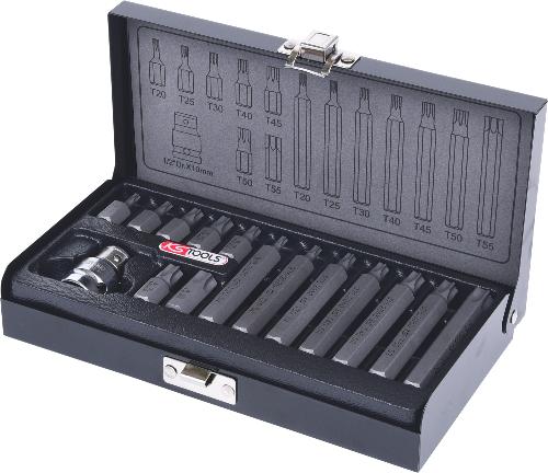 KS TOOLS 10mm Bit-Satz, 15-tlg, Torx