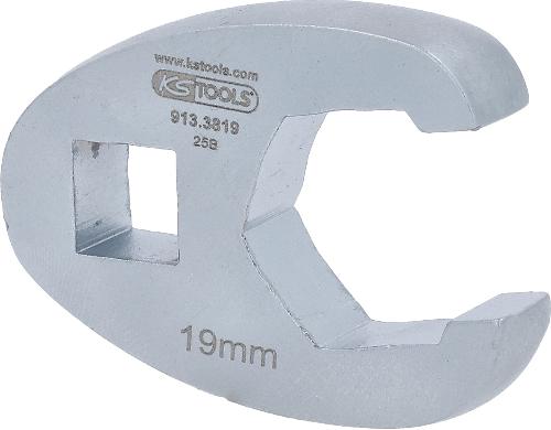 KS TOOLS 3/8" Sechskant-Einsteck-Maulschlüssel, 19mm