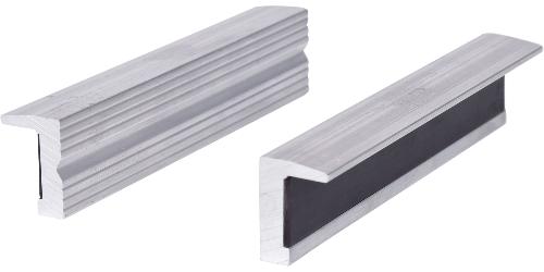 KS TOOLS Alu-Schraubstock-Schonbacken,Struktur,140mm