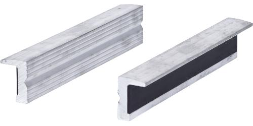 KS TOOLS Alu-Schraubstock-Schonbacken,Struktur,160mm