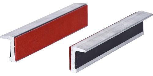 KS TOOLS Alu-Schraubstock-Schonbacken,Gummibesatz,160mm