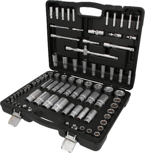 KS TOOLS 1/4"+3/8"+1/2" Steckschlüssel-Satz, 82-tlg, Zollmaße