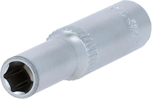 KS TOOLS 1/4" Sechskant-Stecknuss, lang, 1/4"