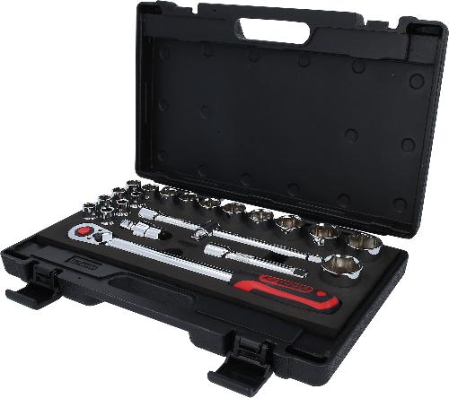 KS TOOLS 1/2" CHROMEplus Steckschlüssel-Satz, 22-tlg