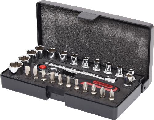 KS TOOLS 1/4" CHROMEplus Steckschlüssel-Satz, 26-tlg