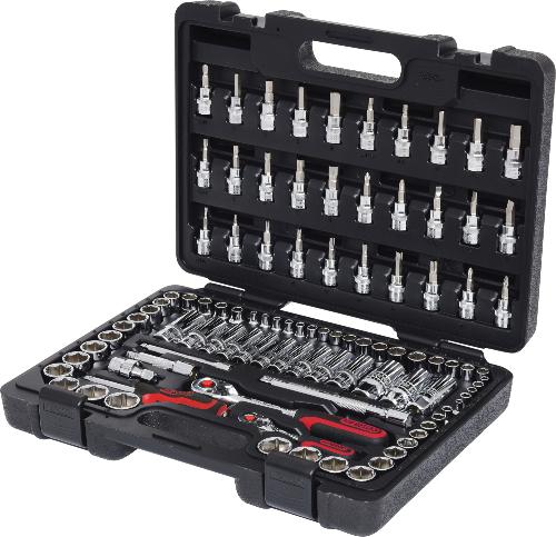 KS TOOLS 1/4"+3/8" CHROMEplus Steckschlüssel-Satz, 99-tlg