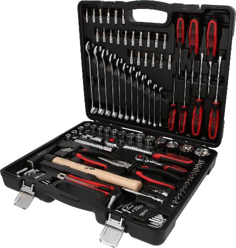 KS TOOLS 1/4"+1/2" CHROMEplus Universal-Werkzeug-Satz, 97-tlg