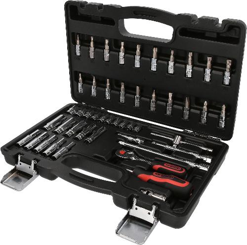 KS TOOLS 1/4" CHROMEplus Steckschlüssel-Satz, 47-tlg