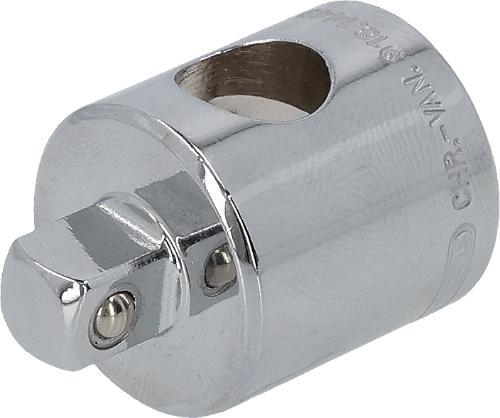 KS TOOLS 3/8" CHROMEplus Gleitstück/Vergrößerungsadapter, 3/8"F x 1/4"M