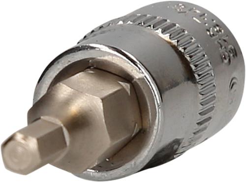KS TOOLS 1/4" CHROME Bit-Stecknuss Innensechskant, 3mm