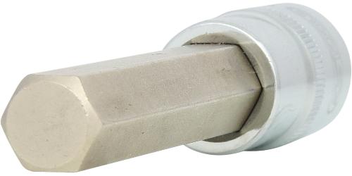 KS TOOLS 1/2" CHROMEplus Bit-Stecknuss Innensechskant, lang, 14mm