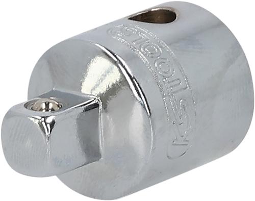 KS TOOLS 3/8" CHROMEplus Reduzieradapter, 3/8"F x 1/4"M