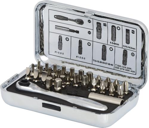KS TOOLS 1/4" CHROMEplus Bit-Satz, 31-tlg
