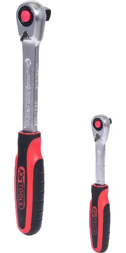 KS TOOLS SlimPOWER Umschaltknarren-Satz, 2-tlg 1/4"+1/2"