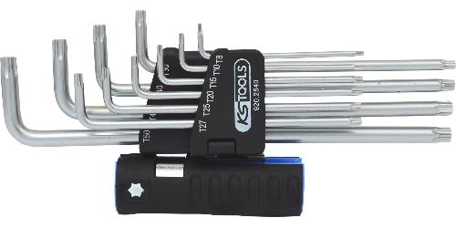 KS TOOLS 3 in 1 Torx-Winkelstiftschlüssel-Satz,10-tlg XL