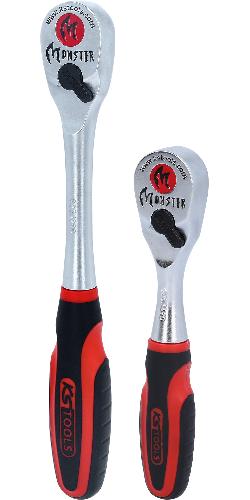 KS TOOLS Monster Umschaltknarren-Satz, 2-tlg 1/4"+1/2"