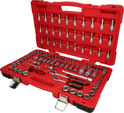 KS TOOLS 1/4"+3/8" Steckschlüssel-Satz, 100-tlg