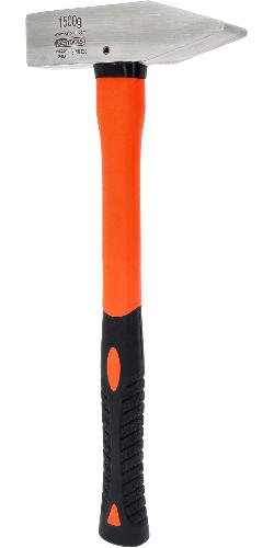 KS TOOLS EDELSTAHL Schlosserhammer mit Fiberglasstiel, 1500g