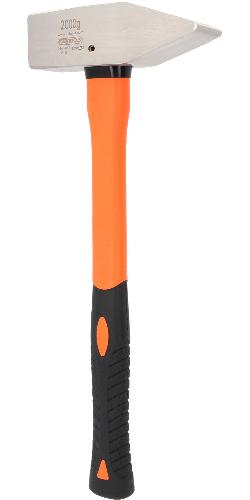 KS TOOLS EDELSTAHL Schlosserhammer mit Fiberglasstiel, 2000g