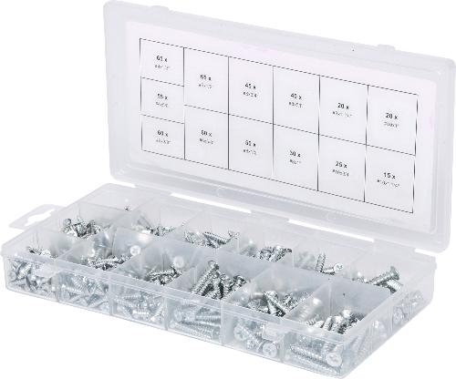 KS TOOLS Sortiment Holzschrauben, 550-tlg