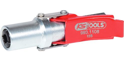 KS TOOLS Quick-Lock Schnellkupplung für Fettpressen, 1/8"