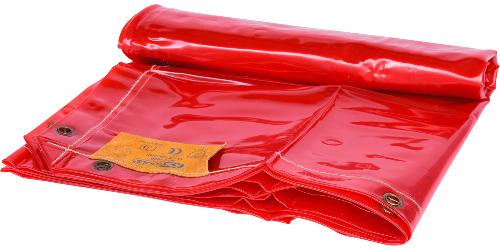 KS TOOLS Schweißerschutzplane, rot