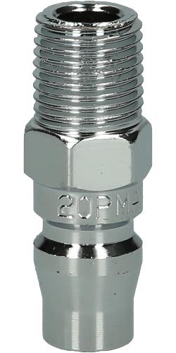 KS TOOLS Metall-Stecknippel, 1/4"AG, Asien