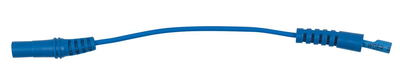 KS TOOLS 4,0 mm Eingangsbuchse auf 4,0 mm Prüfadapterbuchse rund (blau)