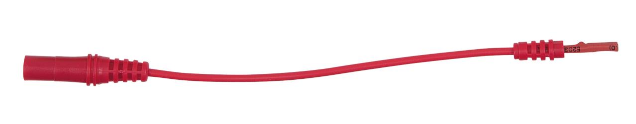 KS TOOLS 4,0 mm Eingangsbuchse auf 1,2 mm Prüfadapterbuchse flach (rot)